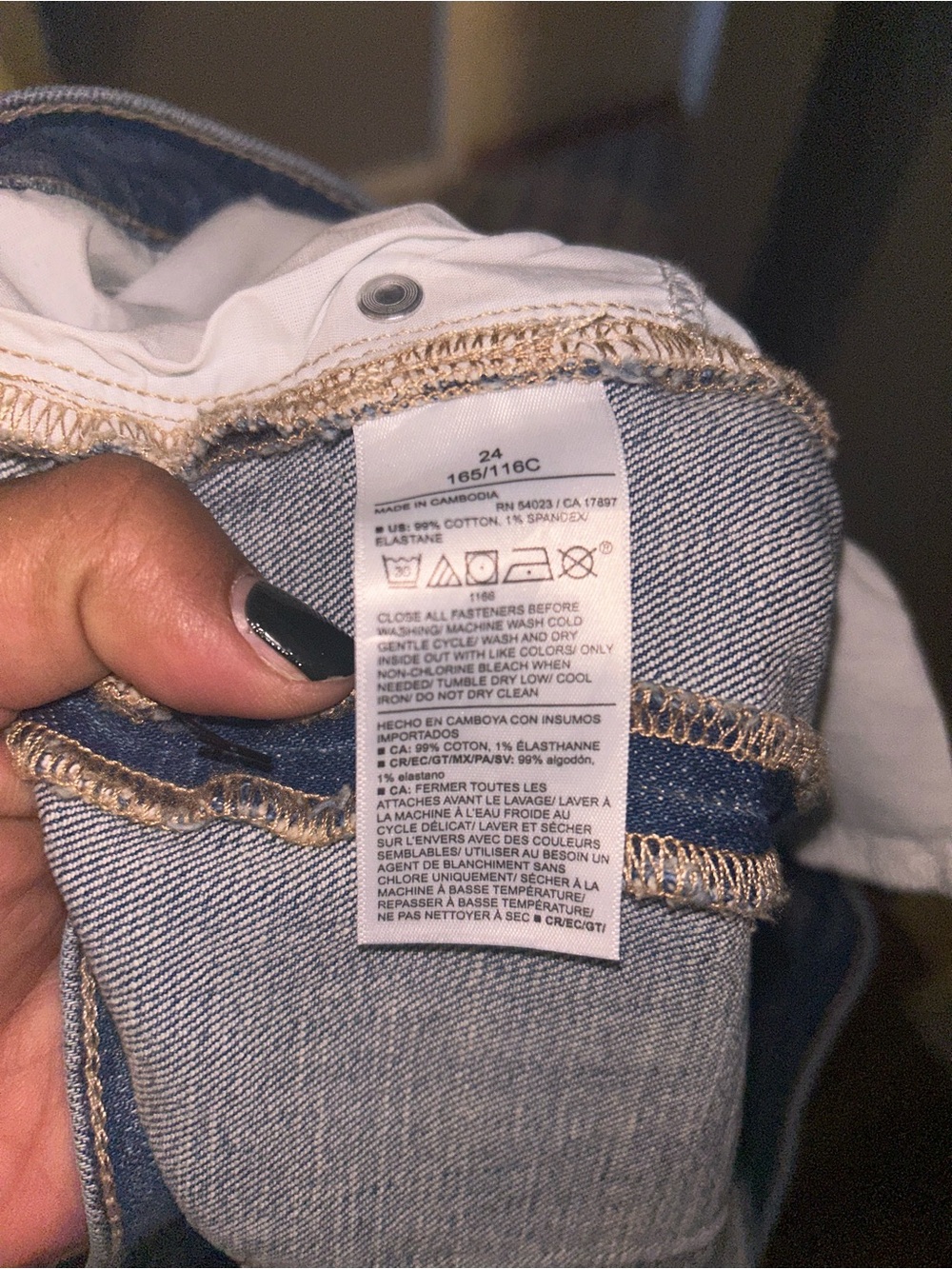 Old Navy Jeans - medium blue high rise barrel leg - Picture 8 of 11